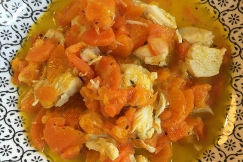Cliquez pour zoomer ! Bouchées de poulet aux carottes au Thermomix