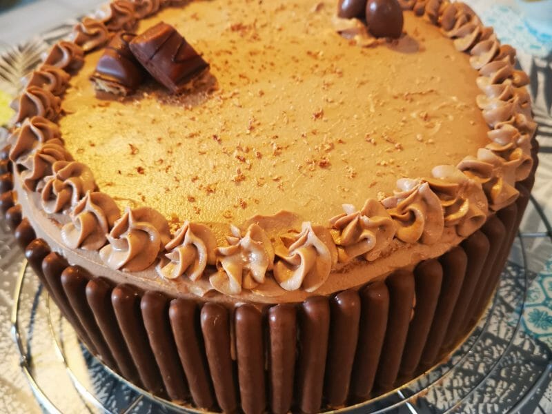 Cliquez pour zoomer ! Layer cake Kinder Bueno Thermomix par mellmi