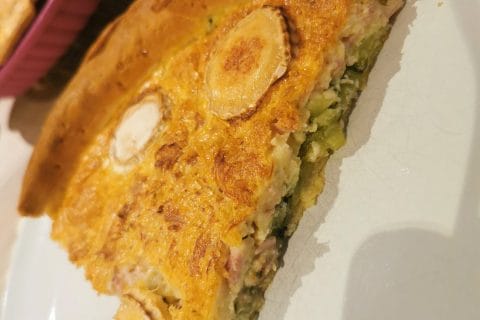 Cliquez pour zoomer ! Tarte courgette, jambon & chèvre Thermomix par Laëtitia Provost