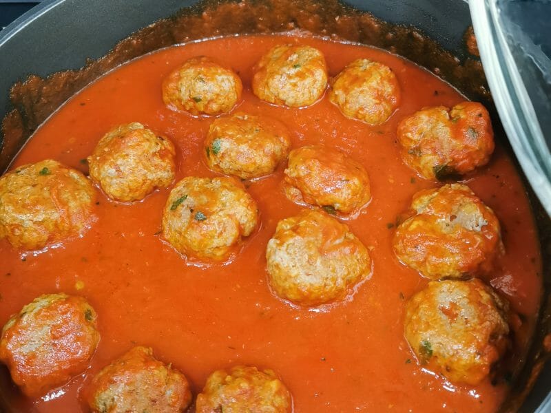 Cliquez pour zoomer ! Boulettes de viandes à la sauce tomate Thermomix par manu31470