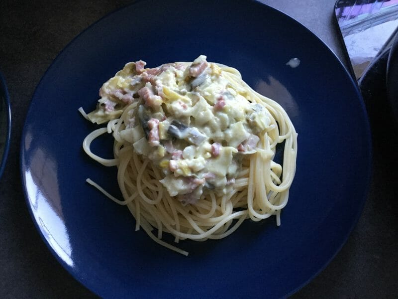 Cliquez pour zoomer ! Tagliatelles à la crème de poireaux Thermomix par romain_80