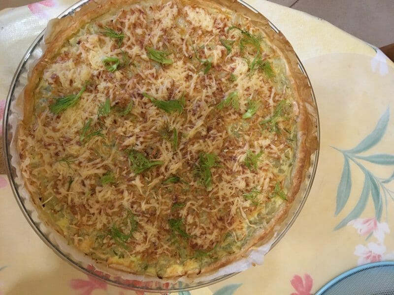 Cliquez pour zoomer ! Tarte au fenouil et saumon Thermomix par Timvan