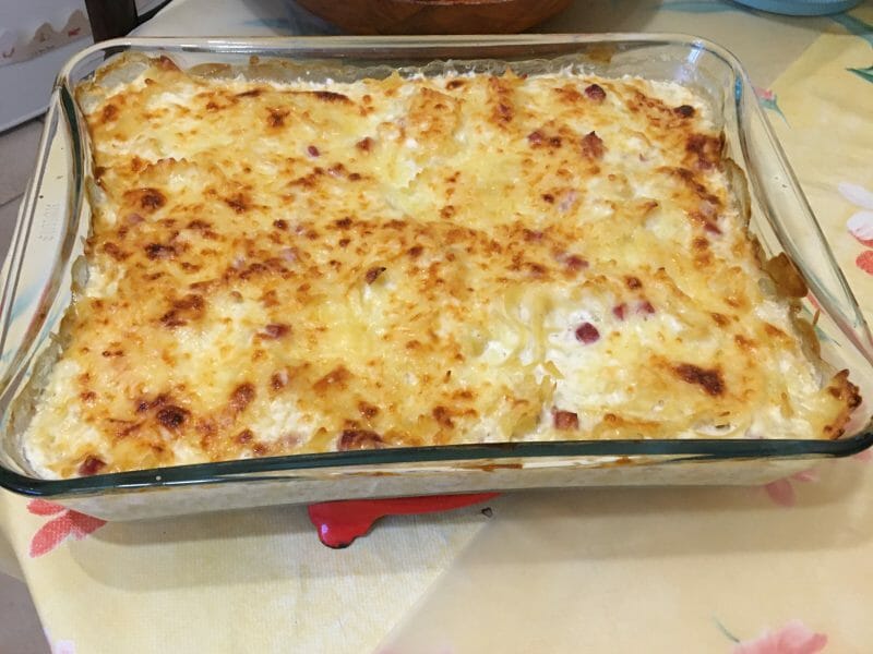 Cliquez pour zoomer ! Gratin de pâtes au fromage blanc Thermomix par Timvan