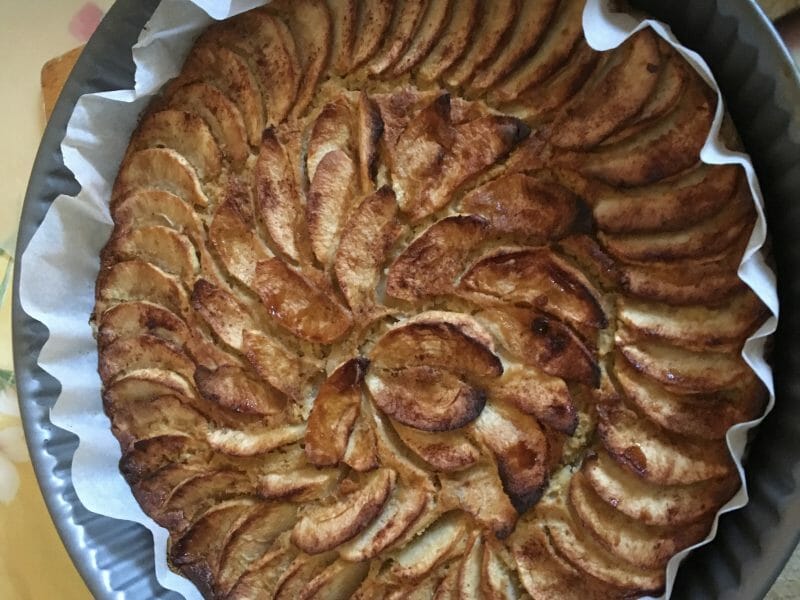Cliquez pour zoomer ! Tarte aux pommes sans pâte Thermomix par Timvan