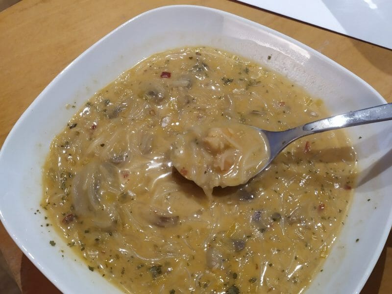 Cliquez pour zoomer ! Soupe thaï crevettes et lait de coco Thermomix par dory14