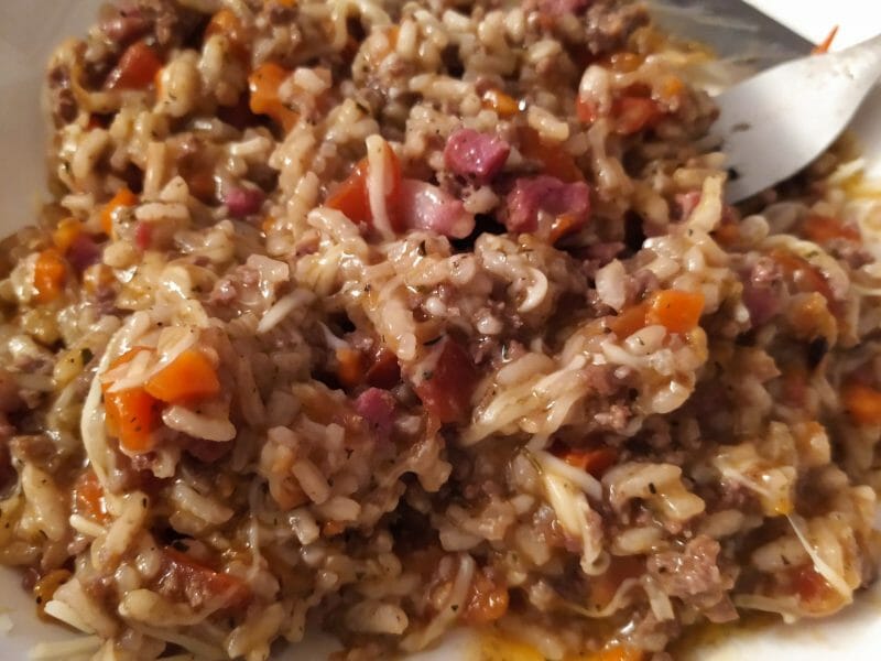 Cliquez pour zoomer ! Risotto à la bolognaise Thermomix par dory14