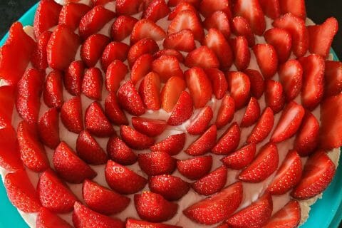 Cliquez pour zoomer ! Tarte aux fraises sans cuisson Thermomix par Olivia36