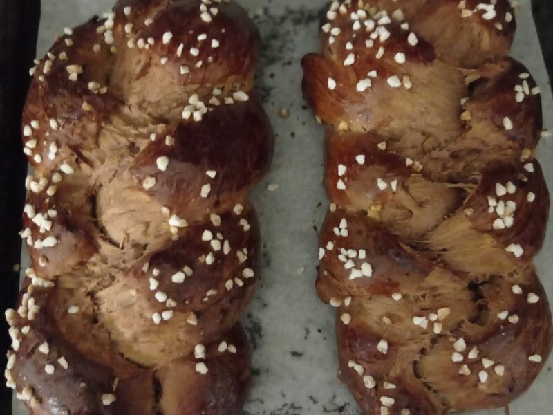 Cliquez pour zoomer ! Brioche tressée à la mie filante Thermomix par sandrine2007