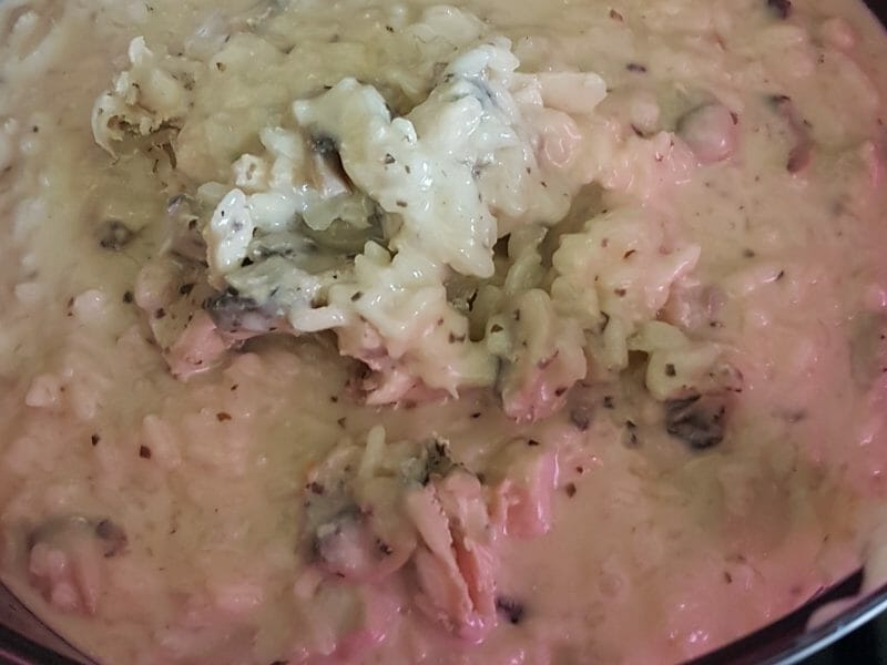 Cliquez pour zoomer ! Risotto poulet et champignons Thermomix par cathy_76