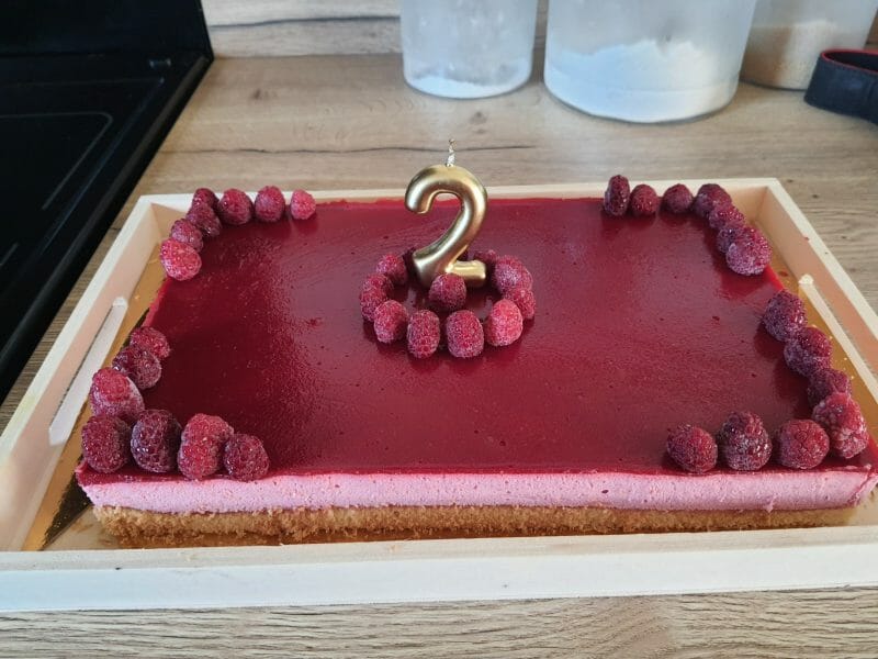 Cliquez pour zoomer ! Bavarois aux framboises Thermomix par cocotchinette