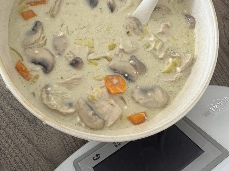 Cliquez pour zoomer ! Blanquette de dinde au bleu d’auvergne Thermomix par chloeproust