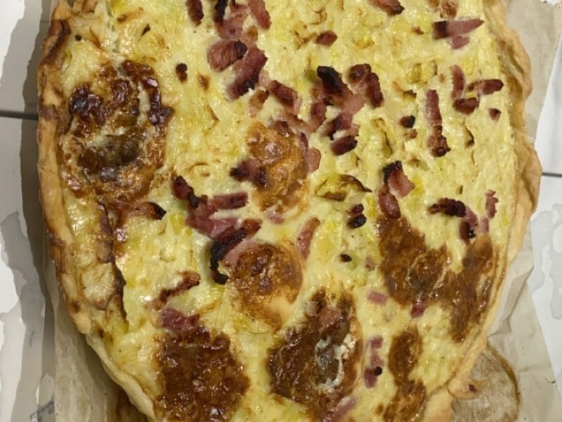 Cliquez pour zoomer ! Flamiche aux poireaux et gorgonzola Thermomix par stephanie_398