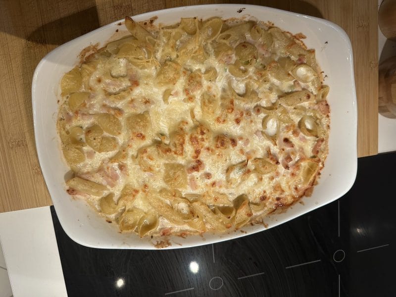 Cliquez pour zoomer ! Gratin de pâtes au brocoli Thermomix par sabrynou