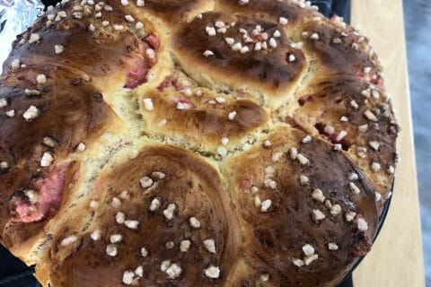 Cliquez pour zoomer ! Brioche aux pralines roses Thermomix par stefyfou66