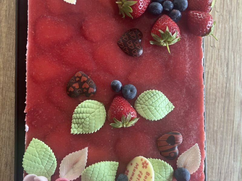 Cliquez pour zoomer ! Bavarois aux fraises Thermomix par beb