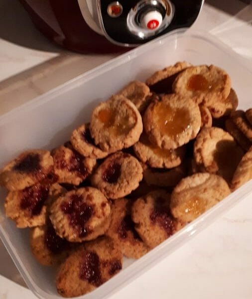 Cliquez pour zoomer ! Biscuits à la confiture – Jam drops Thermomix par Stef70210