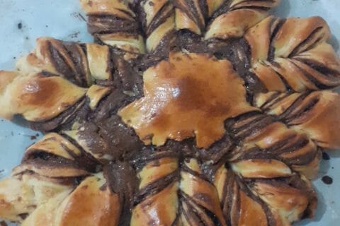 Cliquez pour zoomer ! Brioche étoilée au Nutella Thermomix par carla_25
