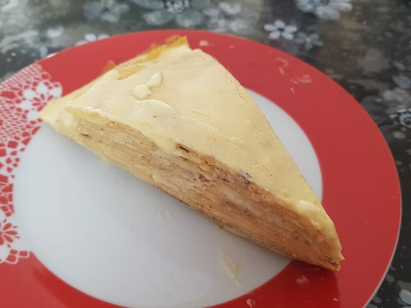 Cliquez pour zoomer ! Gâteau de crêpes à la vanille – Mille crepe cake Thermomix par morganet22