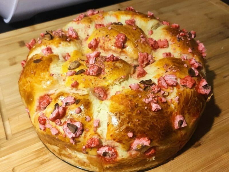 Cliquez pour zoomer ! Brioche étoilée au Nutella Thermomix par Hikaru