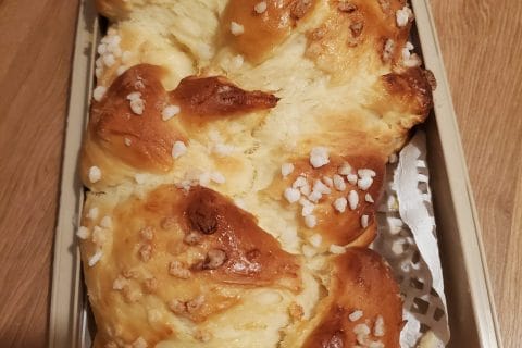 Cliquez pour zoomer ! Brioche tressée à la mie filante Thermomix par nadiacook38