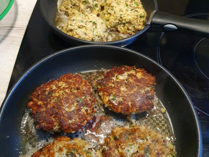 Cliquez pour zoomer ! Steaks lentilles, pois chiches, courgettes Thermomix par melontm