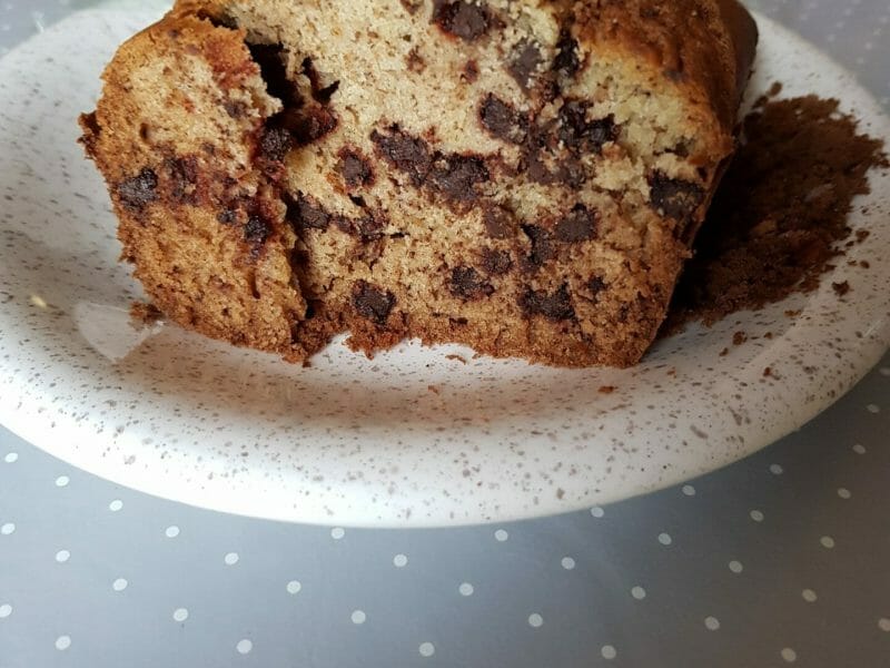 Cliquez pour zoomer ! Cake banane et pépites de chocolat Thermomix par lisacook72