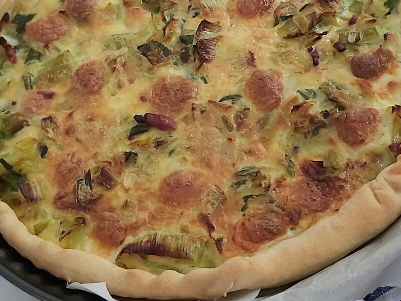 Cliquez pour zoomer ! Flamiche aux poireaux et gorgonzola Thermomix par marine_306