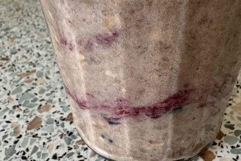 Cliquez pour zoomer ! Purée de banane aux fruits rouges Thermomix par gessie