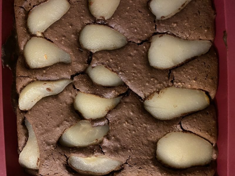Cliquez pour zoomer ! Brownies aux poires Thermomix par gessie