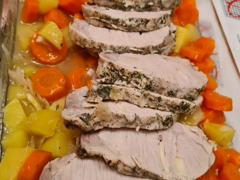 Cliquez pour zoomer ! Roti de porc sauce échalote Thermomix par Tibonite