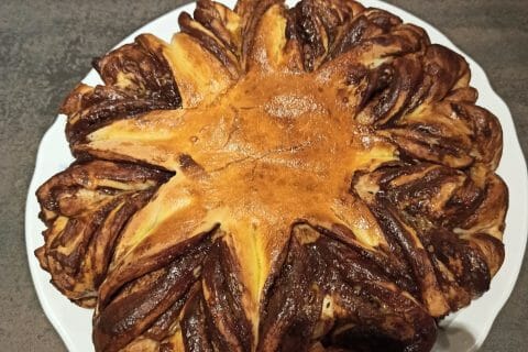 Cliquez pour zoomer ! Brioche étoilée au Nutella Thermomix par amandine24750