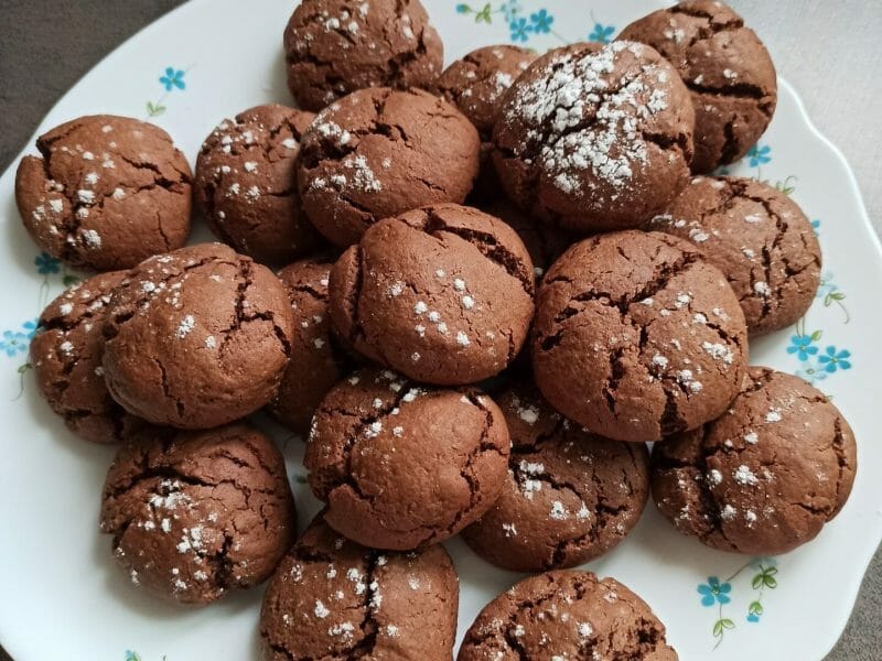 Cliquez pour zoomer ! Craquelés au chocolat Thermomix par amandine24750