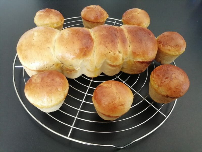 Cliquez pour zoomer ! Brioche sans beurre, sans oeufs Thermomix par sandrine_317