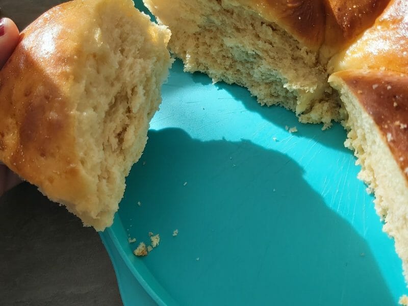 Cliquez pour zoomer ! Brioche tressée à la mie filante Thermomix par joanna8751