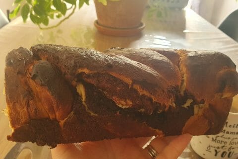 Cliquez pour zoomer ! Cozonac – Brioche roumaine aux noix et chocolat Thermomix par sandrakhelf58