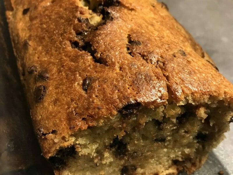 Cliquez pour zoomer ! Cake banane et pépites de chocolat Thermomix par polyne87