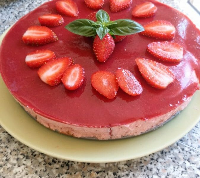 Cliquez pour zoomer ! Bavarois aux fraises Thermomix par koh tao