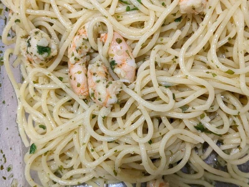 Cliquez pour zoomer ! Spaghetti à l’ail et à l’huile d’olive Thermomix par koh tao