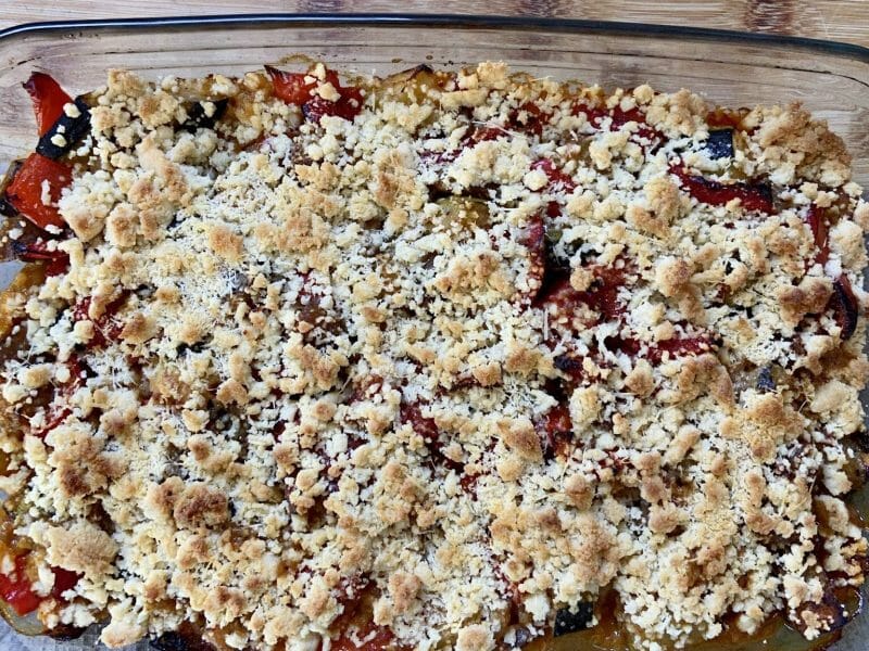 Cliquez pour zoomer ! Crumble aux légumes provençaux Thermomix par florence_100