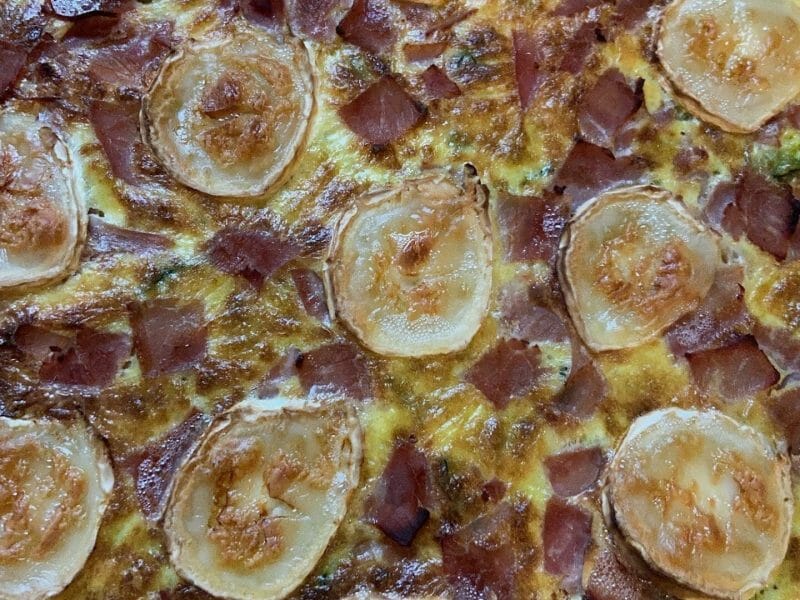 Cliquez pour zoomer ! Tarte courgette, jambon & chèvre Thermomix par florence_100