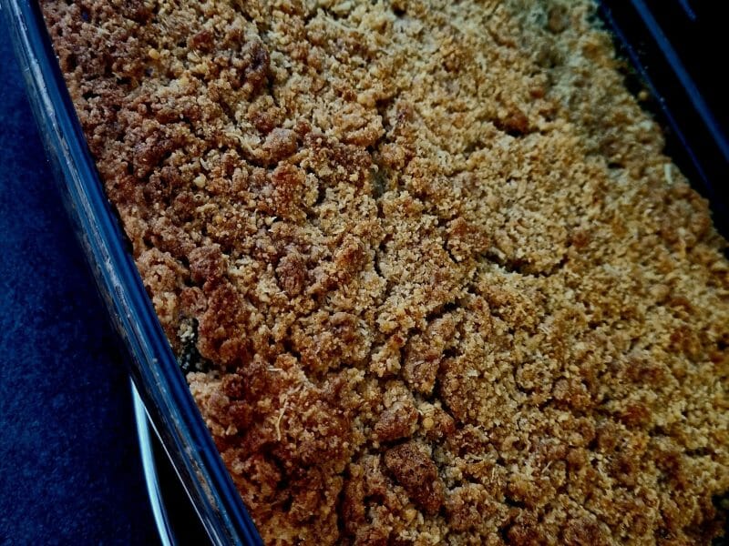 Cliquez pour zoomer ! Crumble courgettes, chèvre et lardons Thermomix par danilita