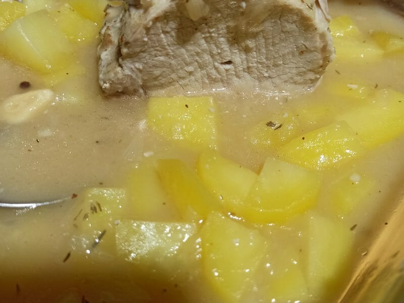 Cliquez pour zoomer ! Roti de porc sauce échalote Thermomix par Adhellyart