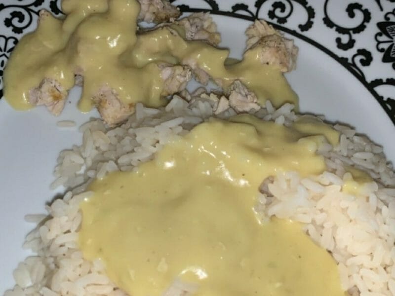 Cliquez pour zoomer ! Blancs de poulet sauce moutarde et curry Thermomix par romanesaf