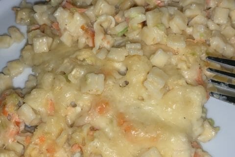 Cliquez pour zoomer ! Gratin de crozets aux courgettes et saumon fumé Thermomix par romanesaf