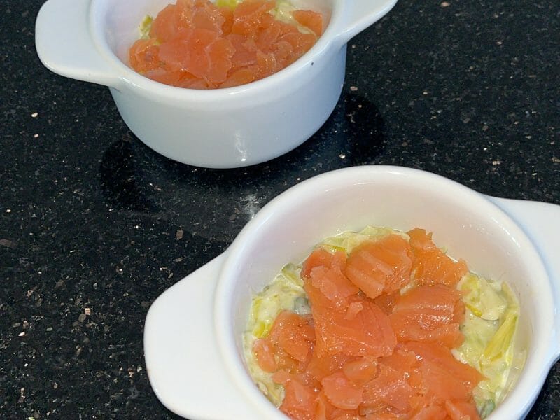 Cliquez pour zoomer ! Crumble de saumon et poireaux Thermomix par Sarah