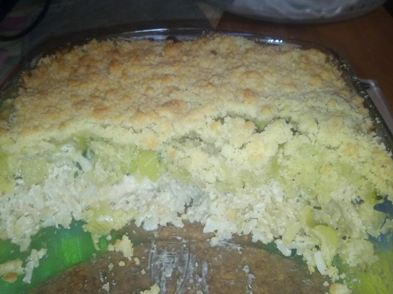 Cliquez pour zoomer ! Crumble poulet, courgettes et parmesan Thermomix par magali_PG