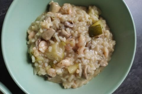 Cliquez pour zoomer ! Risotto courgettes et crevettes Thermomix par missnat23