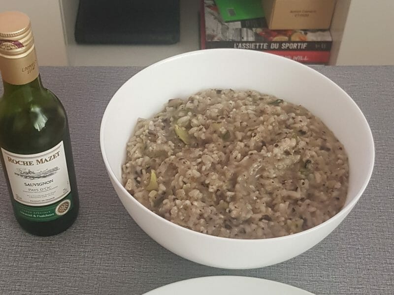 Cliquez pour zoomer ! Risotto champignons et courgettes Thermomix par mehdiz