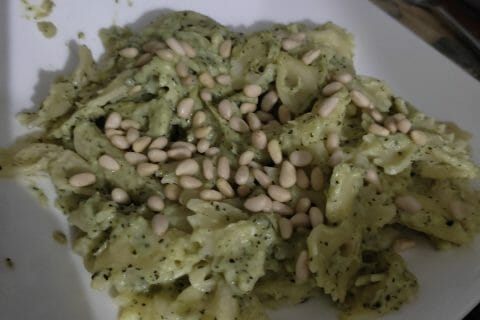 Cliquez pour zoomer ! Farfalle à la crème de courgettes Thermomix par nofee