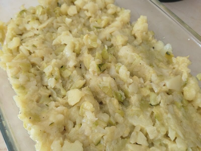 Cliquez pour zoomer ! Crumble poulet, courgettes et parmesan Thermomix par nofee